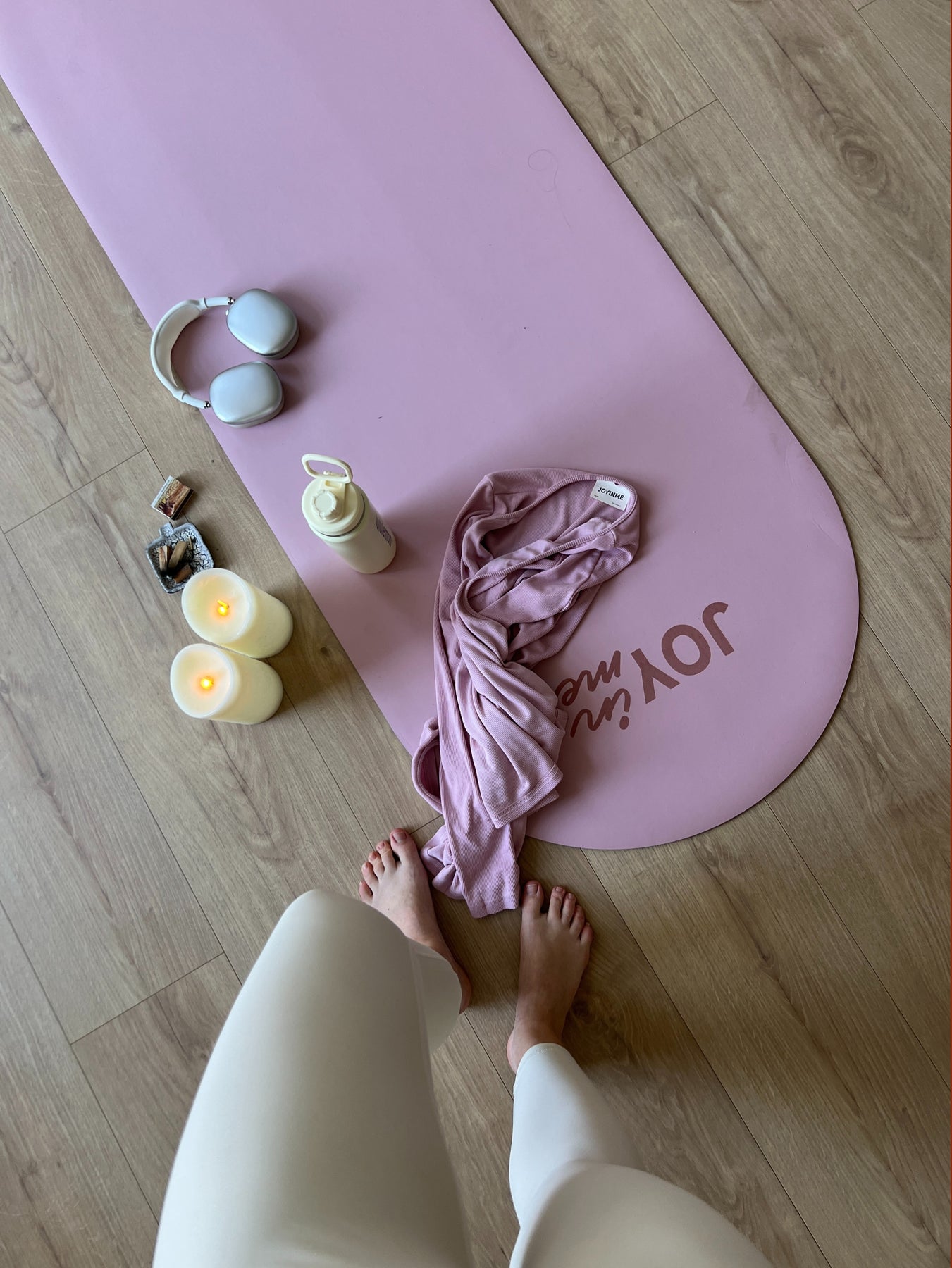 Mata do pilatesu ROUNDED PRO, Pink Nude