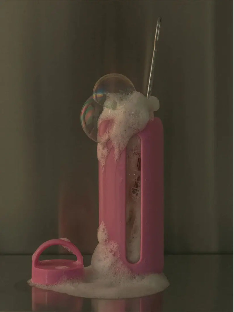 Szklana butelka Bink Day 600 ml, Bubble Gum