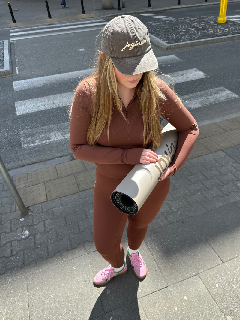 Longsleeve Motion z zamkiem, Chestnut