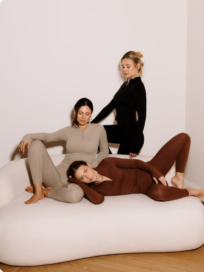 Longsleeve Motion z zamkiem, Chestnut