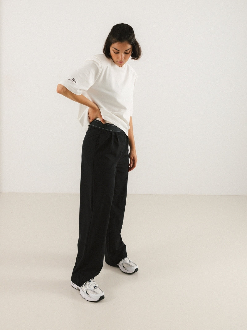 Flow Wide Pants, Black