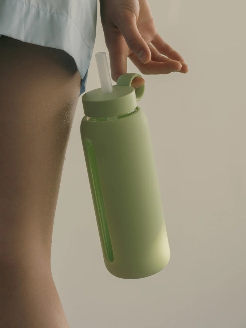 Silikonowa nasadka z rurką do butelek BINK, Bubble Gum