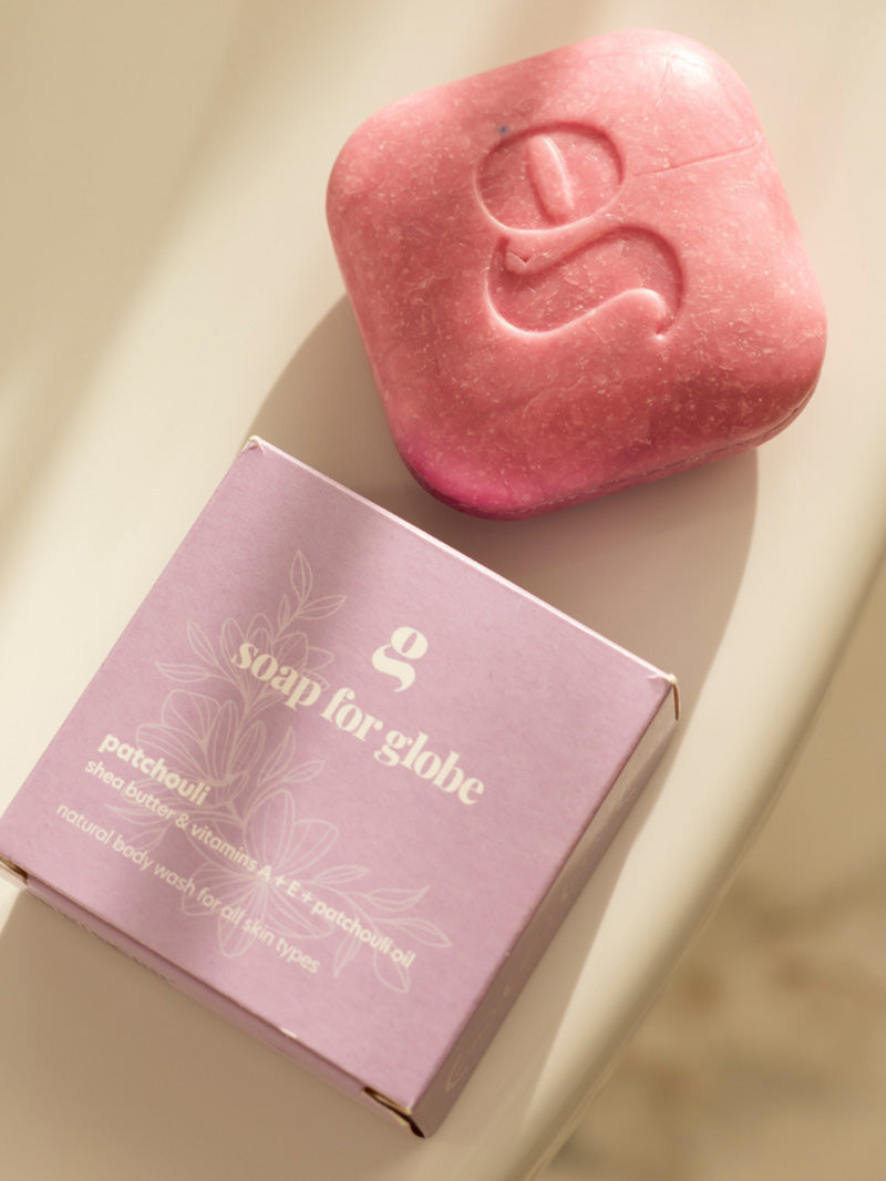 Soap For Globe, kostka myjąca z olejkiem paczulowym PACZULI