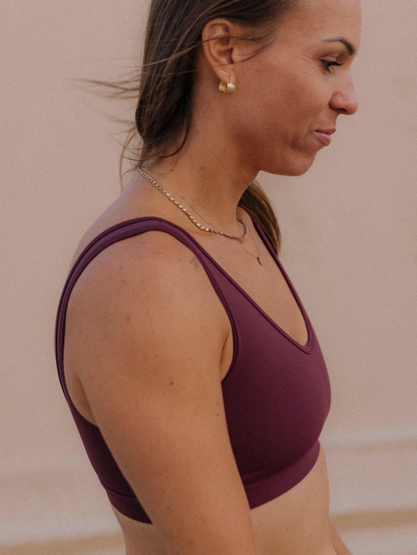 Stanik do jogi Control, Burgundy