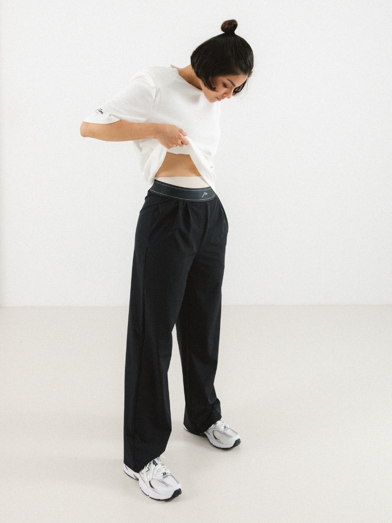 Flow Wide Pants, Black