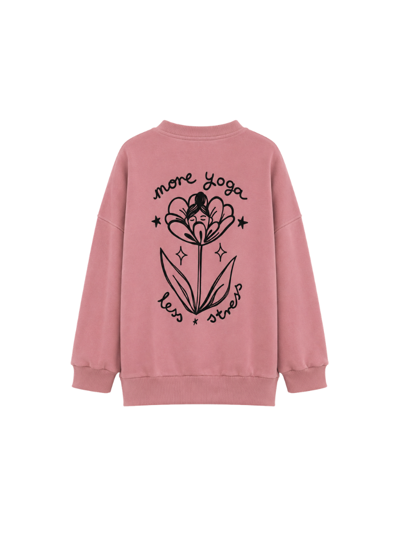 Bluza Oversize Kind, Dusty Blush Flower