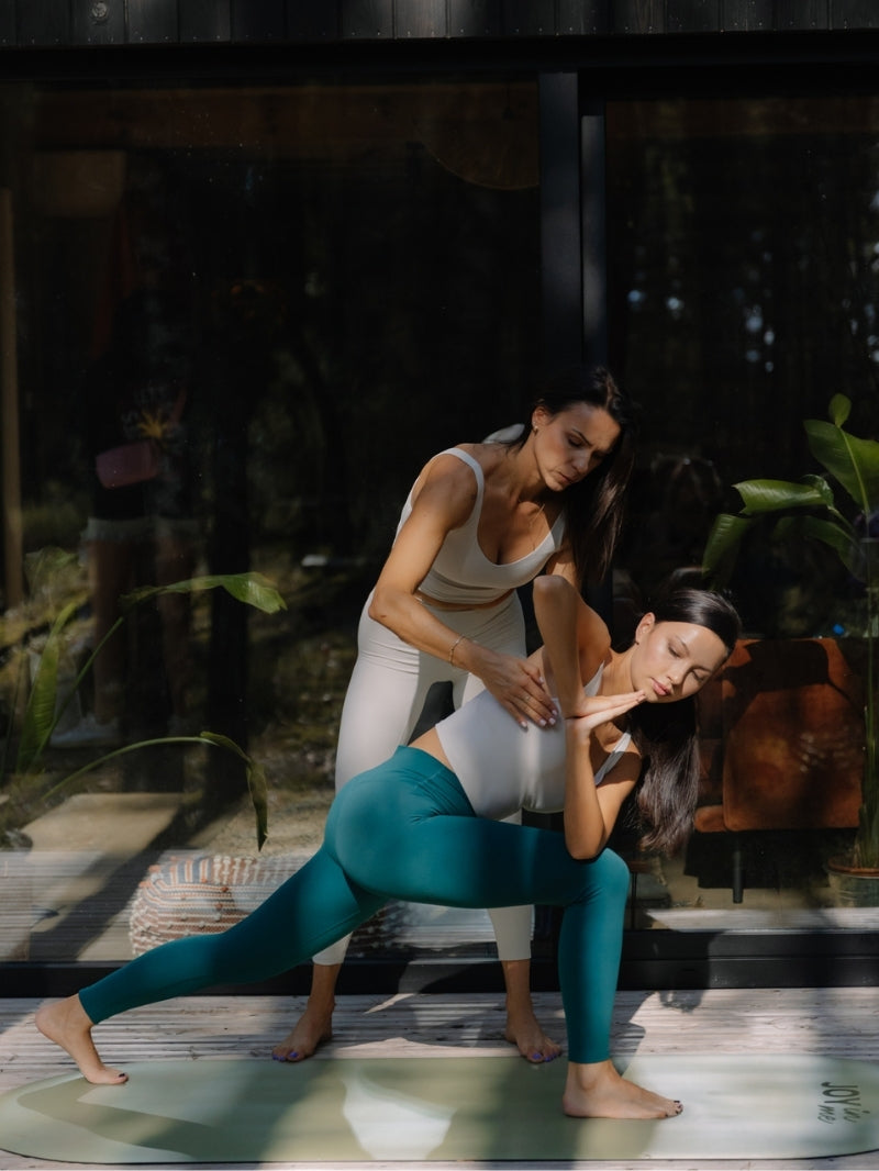 Legginsy do jogi 7/8, Oneness, ease™, Noir Green