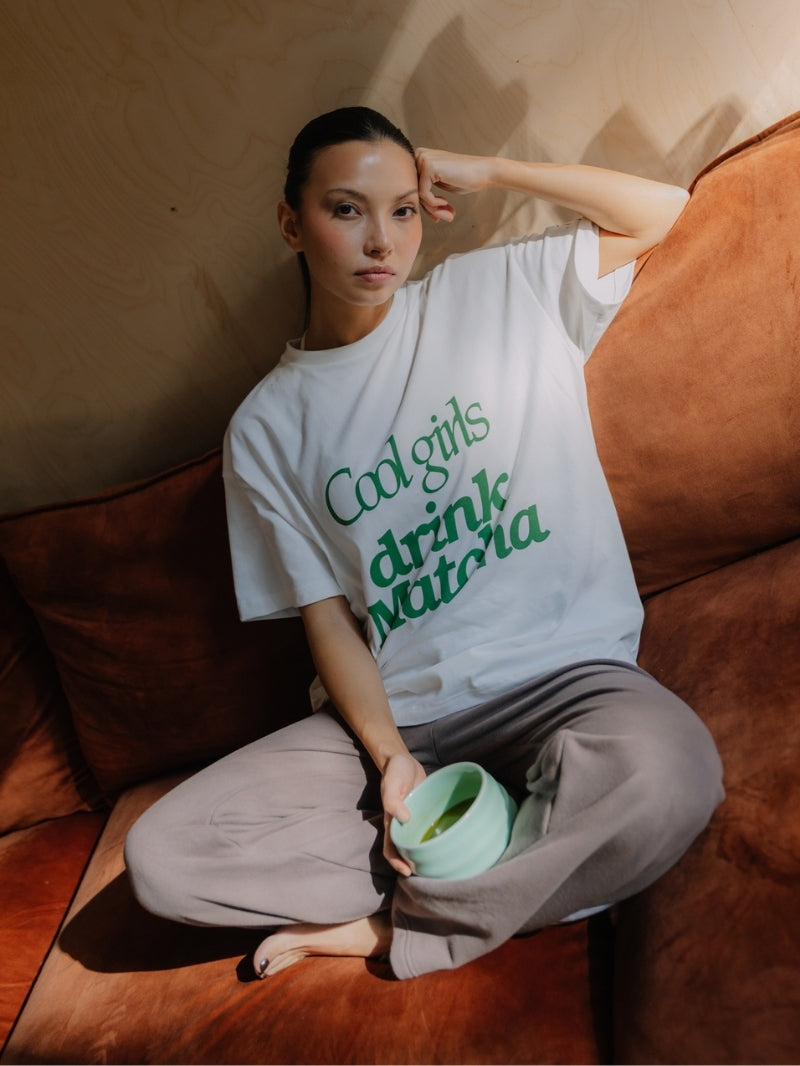 T-shirt Matcha, Ecru