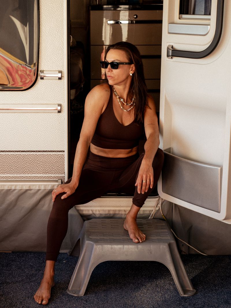 Legginsy do jogi, Unity, ease™, Dark Chocolate