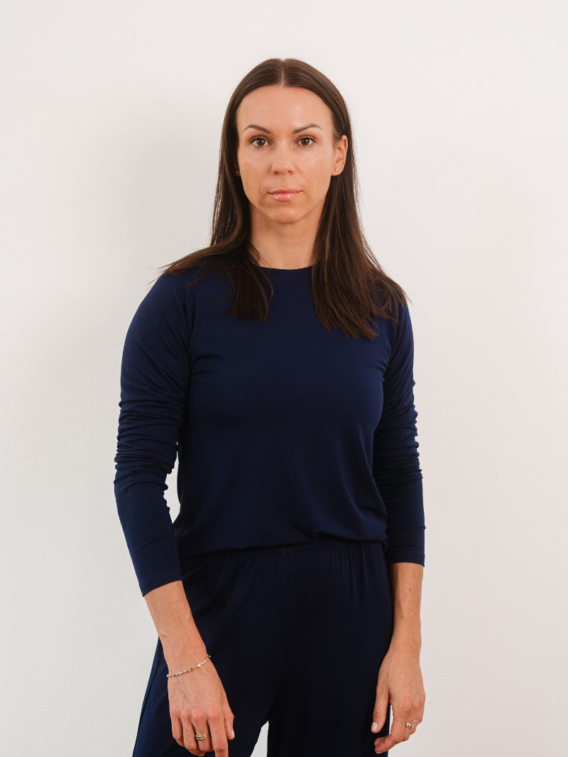 Longsleeve BAMBOO TOUCH ink blue