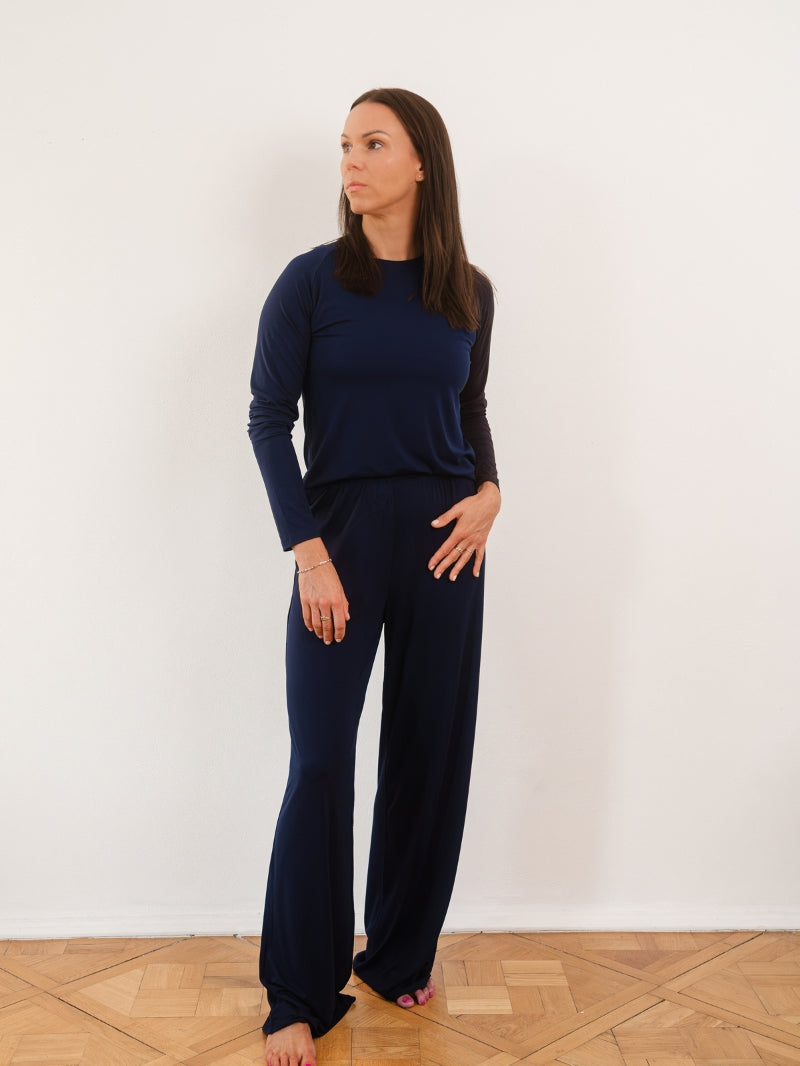 Longsleeve BAMBOO TOUCH ink blue
