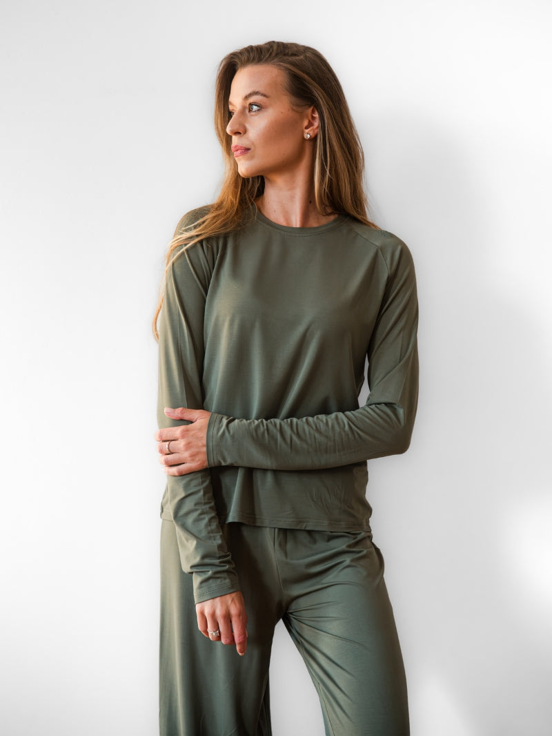 Longsleeve BAMBOO TOUCH wild sage