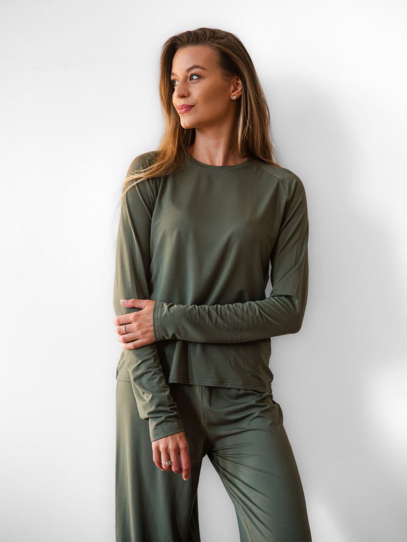 Longsleeve BAMBOO TOUCH wild sage