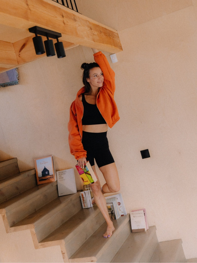 Czarne damskie spodenki do jogi Movement