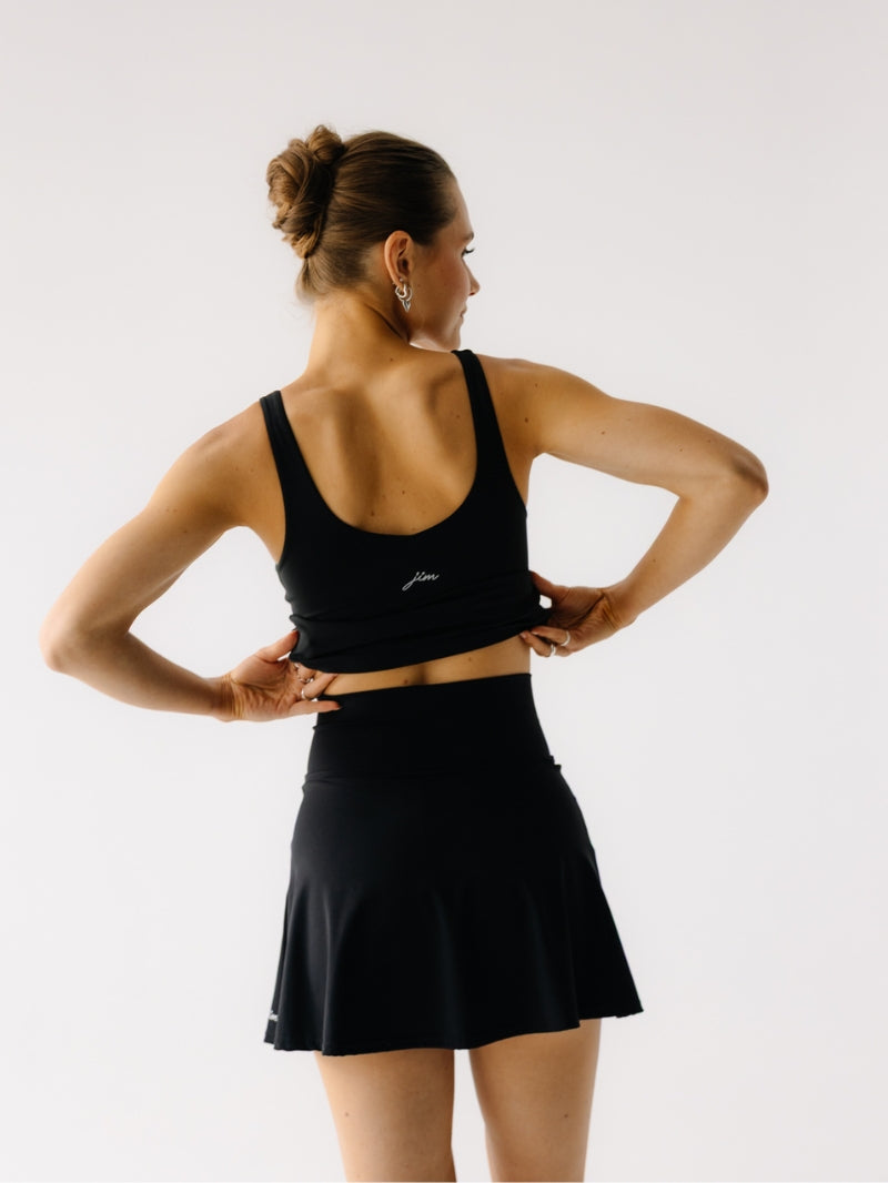 Czarna spódniczka do tenisa