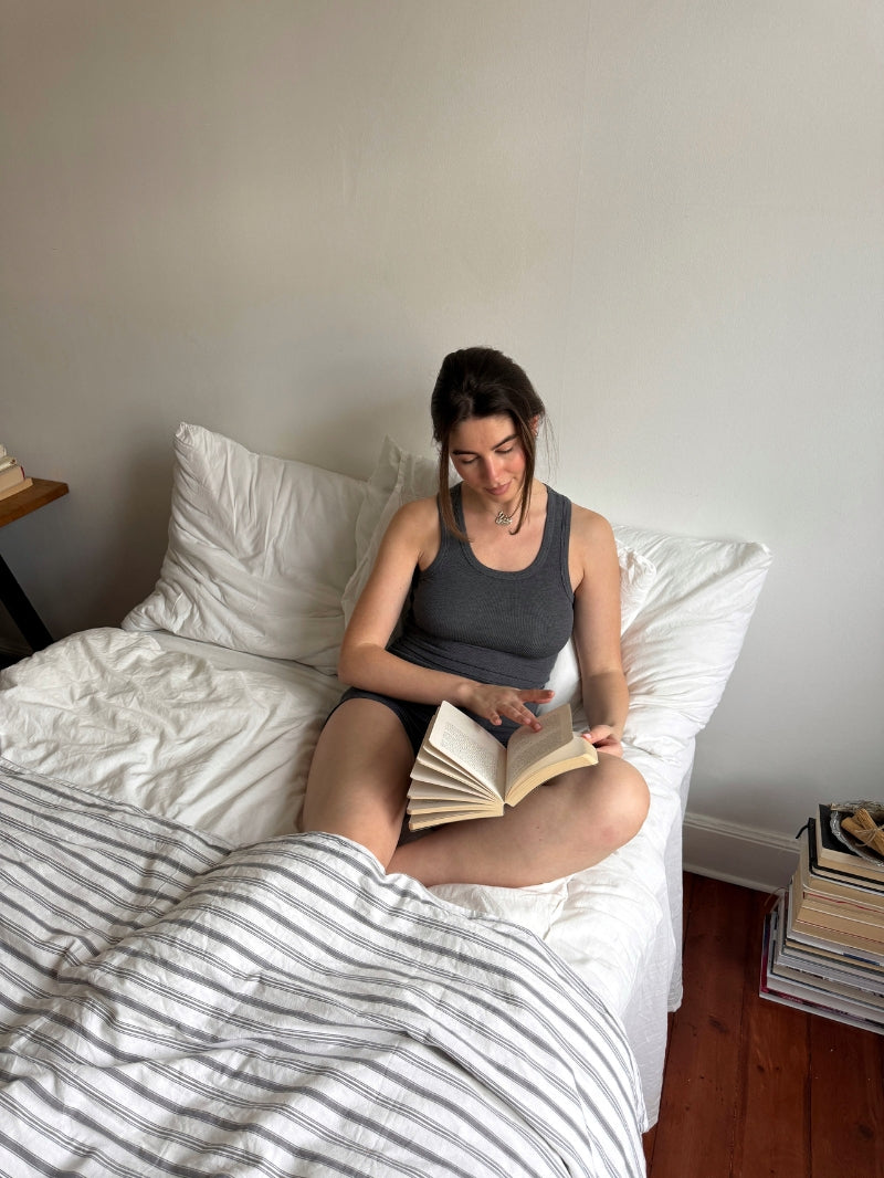 Szary damski tank top do spania i loungewear – JOYINME