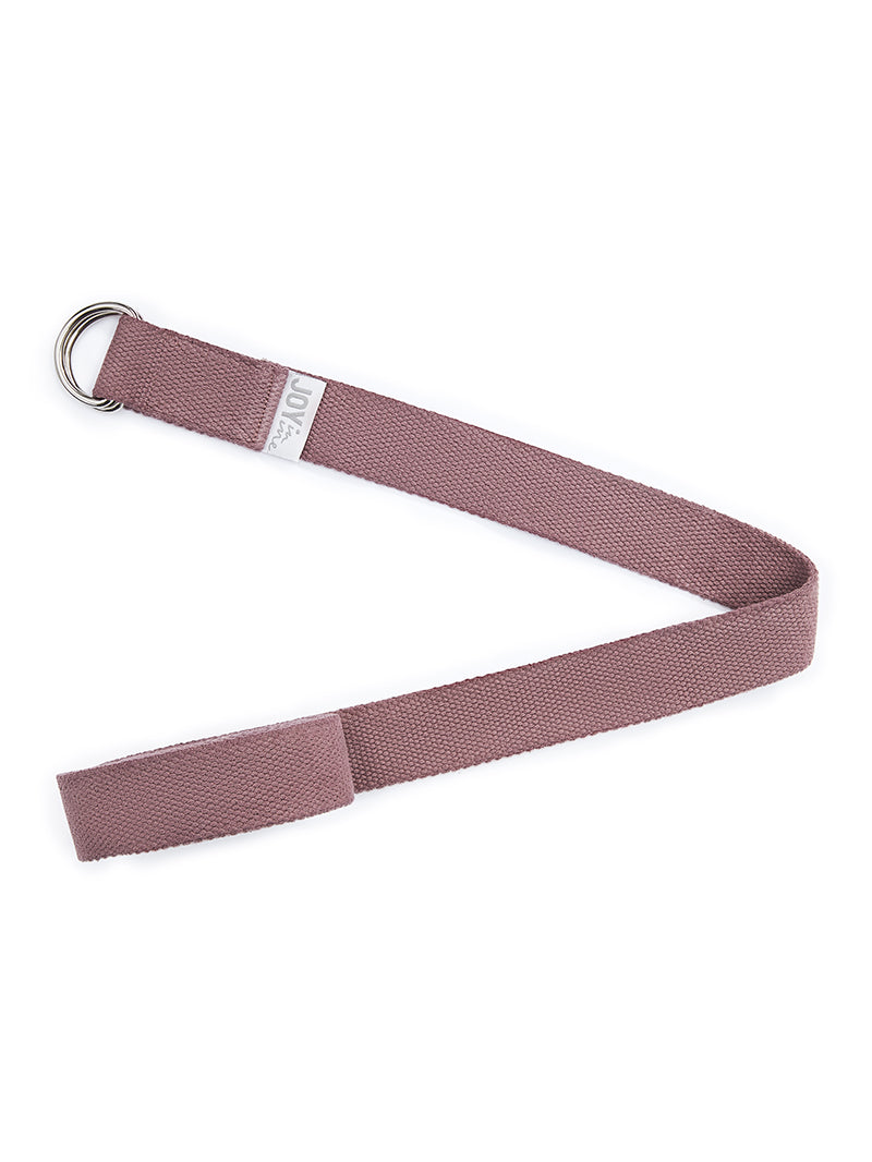 różowy bawełniany pasek do jogi Hold Stretch