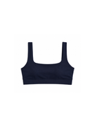 Granatowy damski crop top sportowy JOYINME