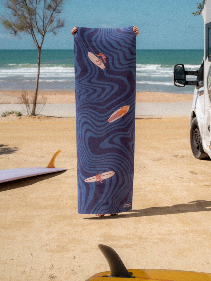 Yoga Mat FLOW Coated 3 mm, Surf Life