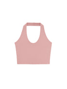 Dopasowany różowy damski crop top sportowy Ultimate